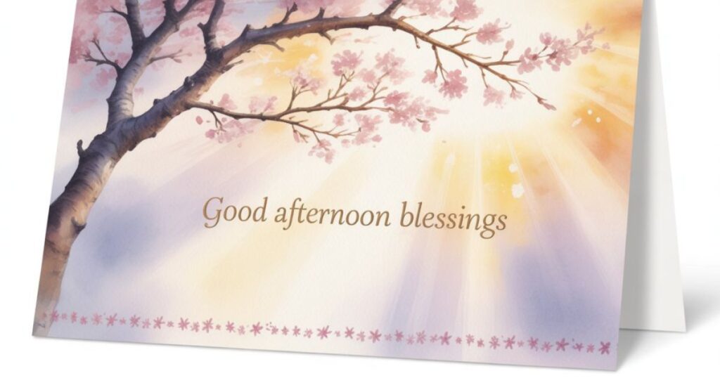 Good Afternoon Blessings